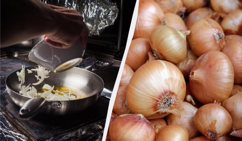 Один прийом - і смажена цибуля буде хрусткою: що додати на сковорідку