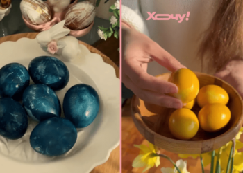 Сине-желтая весна: как покрасить яйца в патриотические цвета без химии (ВИДЕО)
