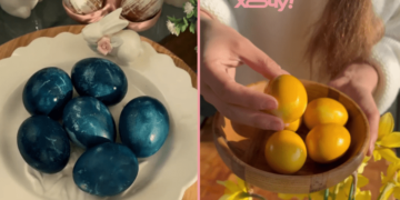 Сине-желтая весна: как покрасить яйца в патриотические цвета без химии (ВИДЕО)
