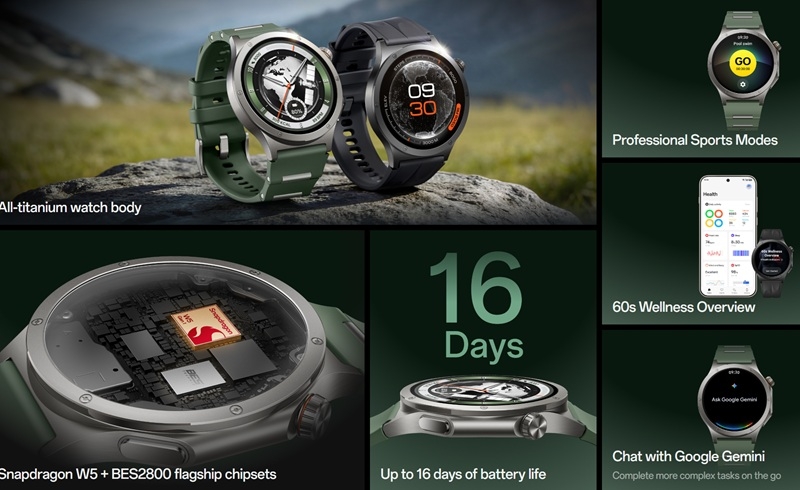 Представлені OnePlus Watch 4 &mdash; титанові смарт-годинники з глибокою інтеграцією Gemini, яскравим OLED-екраном і відмінною автономністю
