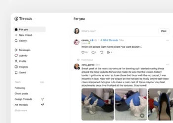 Meta тестує оновлений дизайн веб-версії Threads із підтримкою особистих повідомлень