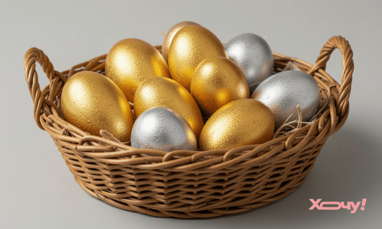 Эти пасхальные яйца — как из чистого золота: стильный и изысканный способ покраски (ВИДЕО)