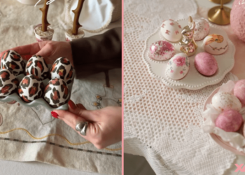 Леопардовый шик и “крашенки Барби”: 2 стильные идеи декора яиц на Пасху (ВИДЕО)