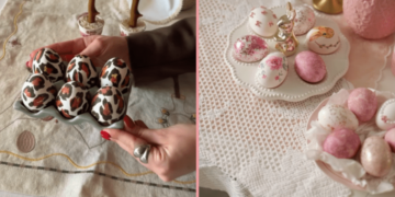 Леопардовый шик и “крашенки Барби”: 2 стильные идеи декора яиц на Пасху (ВИДЕО)