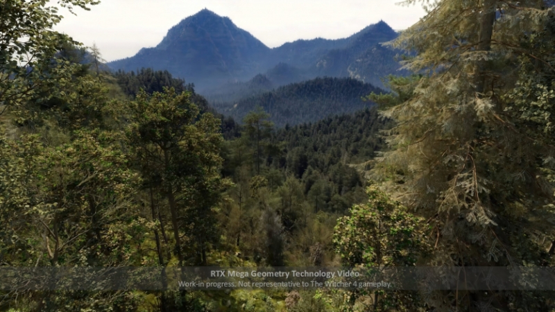 NVIDIA показала рейтрейсинг та RTX Mega Geometry у ранній демоверсії Відьмак 4