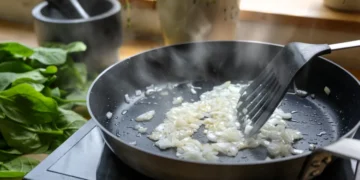 Секрет идеального жареного лука уже есть на вашей кухне: добавьте одну щепотку