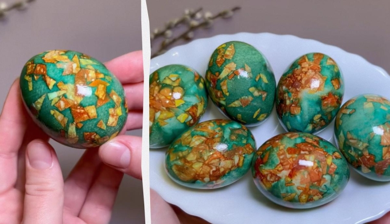 Українка показала, як вона готує мармурові яйця на Великдень: бабусин спосіб