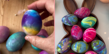 Забудьте о скучных крашенка: два способа сделать уникальные узоры (ВИДЕО)