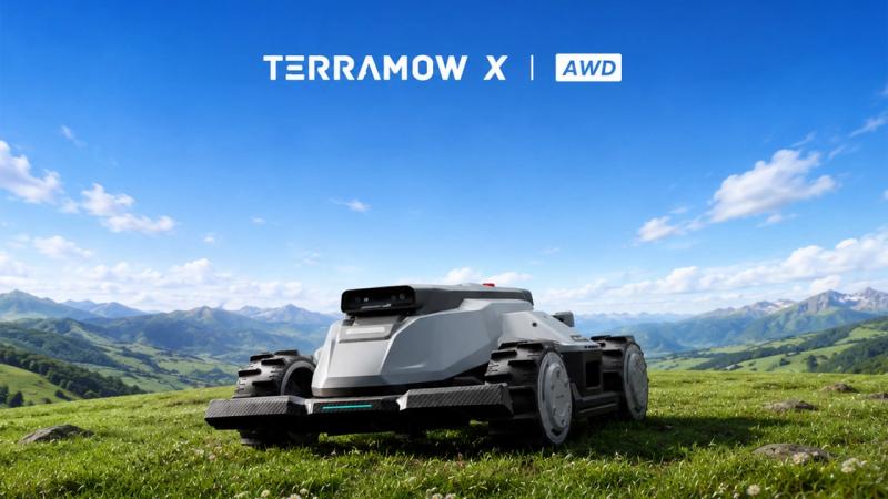 TerraMow X AWD: робот-газонокосарка з повним приводом, ШІ та шістьма камерами