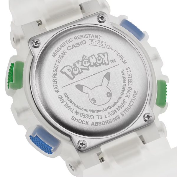 Casio представила лімітований годинник G-Shock до 30-річчя Pokémon