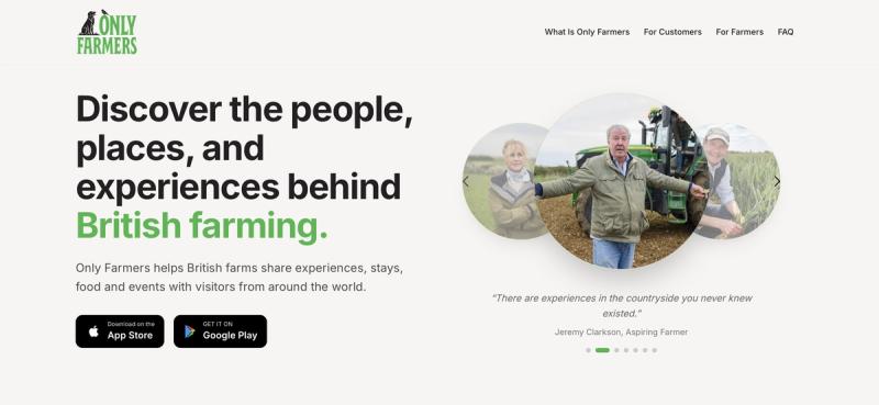 Джеремі Кларксон відкрив платформу для бронювання відпочинку на фермах
