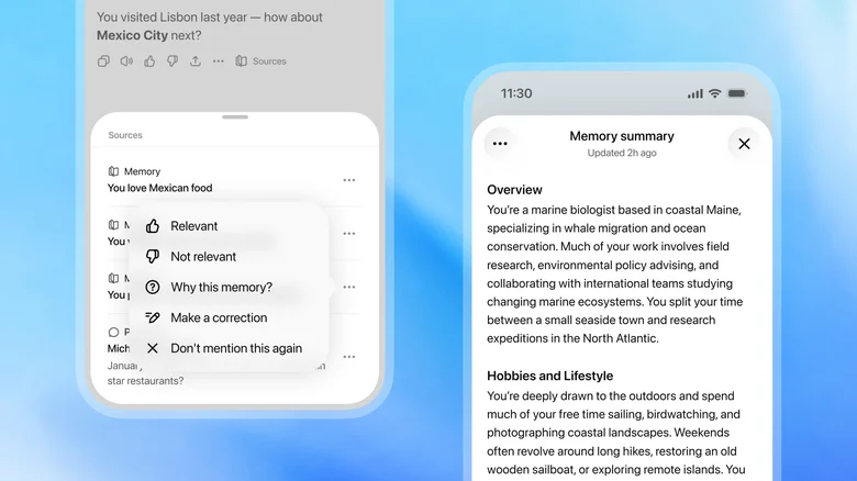 OpenAI оновила систему пам'яті ChatGPT для роботи з попередніми розмовами
