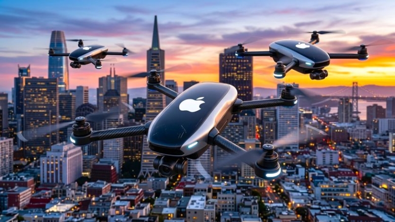 Apple придивляється до дронів: патент описує роботу цілих повітряних роїв