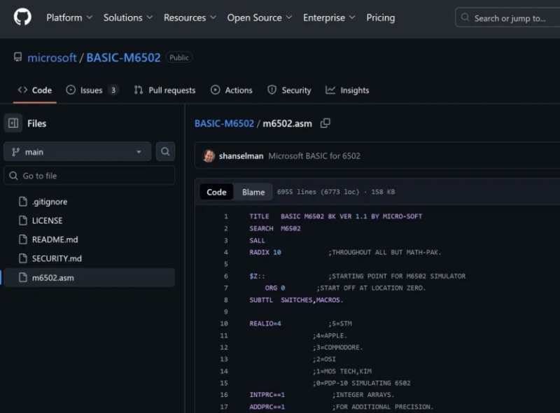 48 років по тому: Microsoft відкрила код BASIC за ліцензією MIT