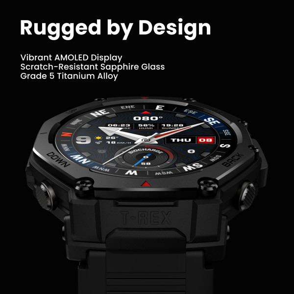 Amazfit T-Rex 3 Pro виходить на глобальний ринок: розумний годинник з LED-ліхтариком і автономністю до 25 днів