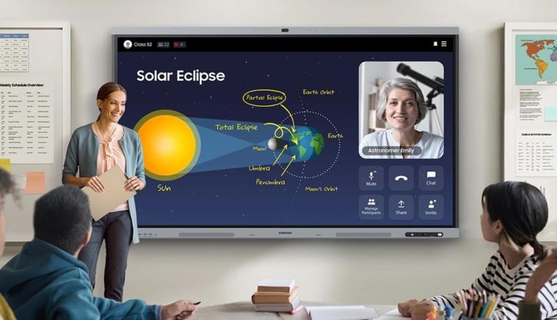 Samsung представила багатофункціональний сенсорний екран WAFX‑P з підтримкою сервісів Google та розширеною можливістю спільної роботи