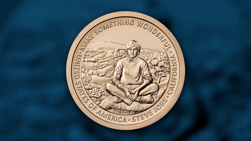Зображення засновника Apple Стіва Джобса з'явиться на однодоларовій монеті США