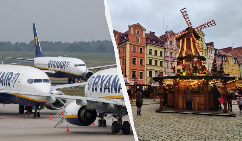 Ryanair запускає шість нових маршрутів із польського Вроцлава: вони зацікавлять українців